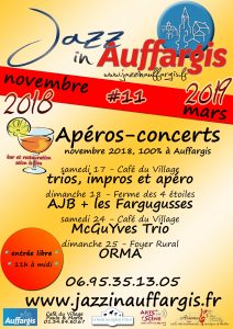 2018-11 Affiche Apéros Jazz in Auffargis